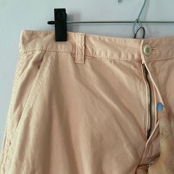 Madewell Women's size 29 Pink Cargo Straight Leg Pants Baggy Boho Military - Picture 4 of 12